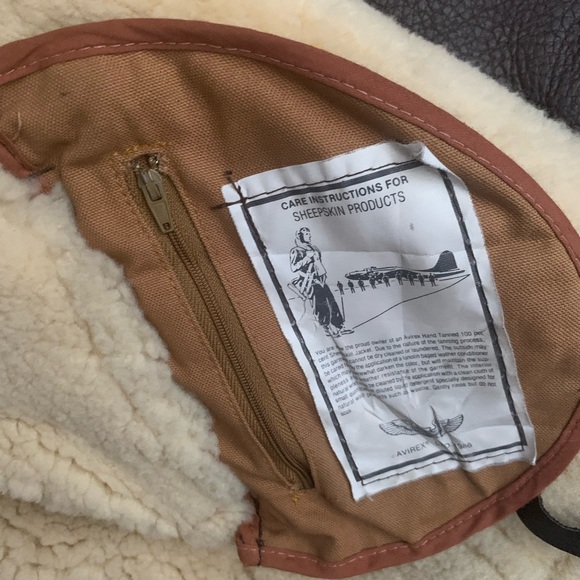Avirex real sheepskin leather b3 bomber jacket. Size 38 - Picture 3 of 6